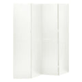 vidaXL 4-Panel Room Divider White 63x70.9 Steel