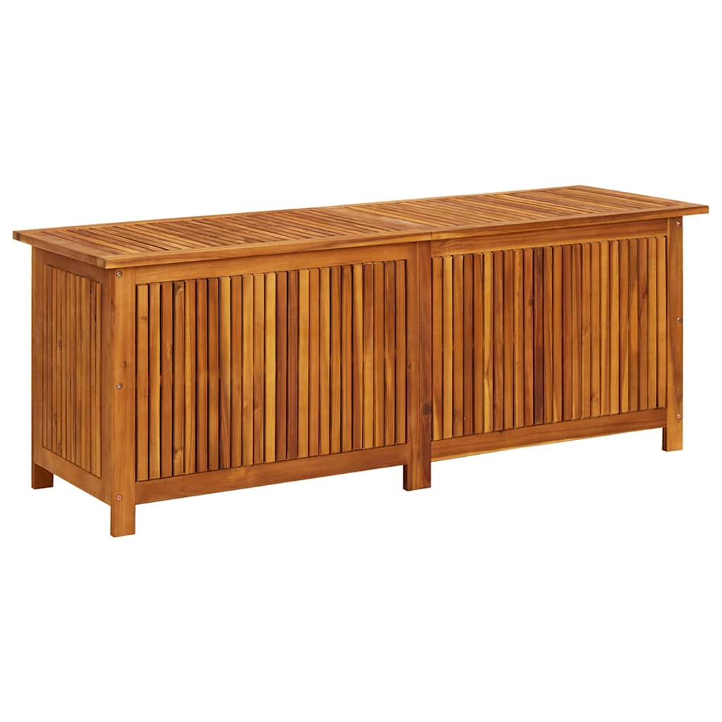 vidaXL Patio Storage Box 59.1''x19.7''x22.8'' Solid Acacia Wood