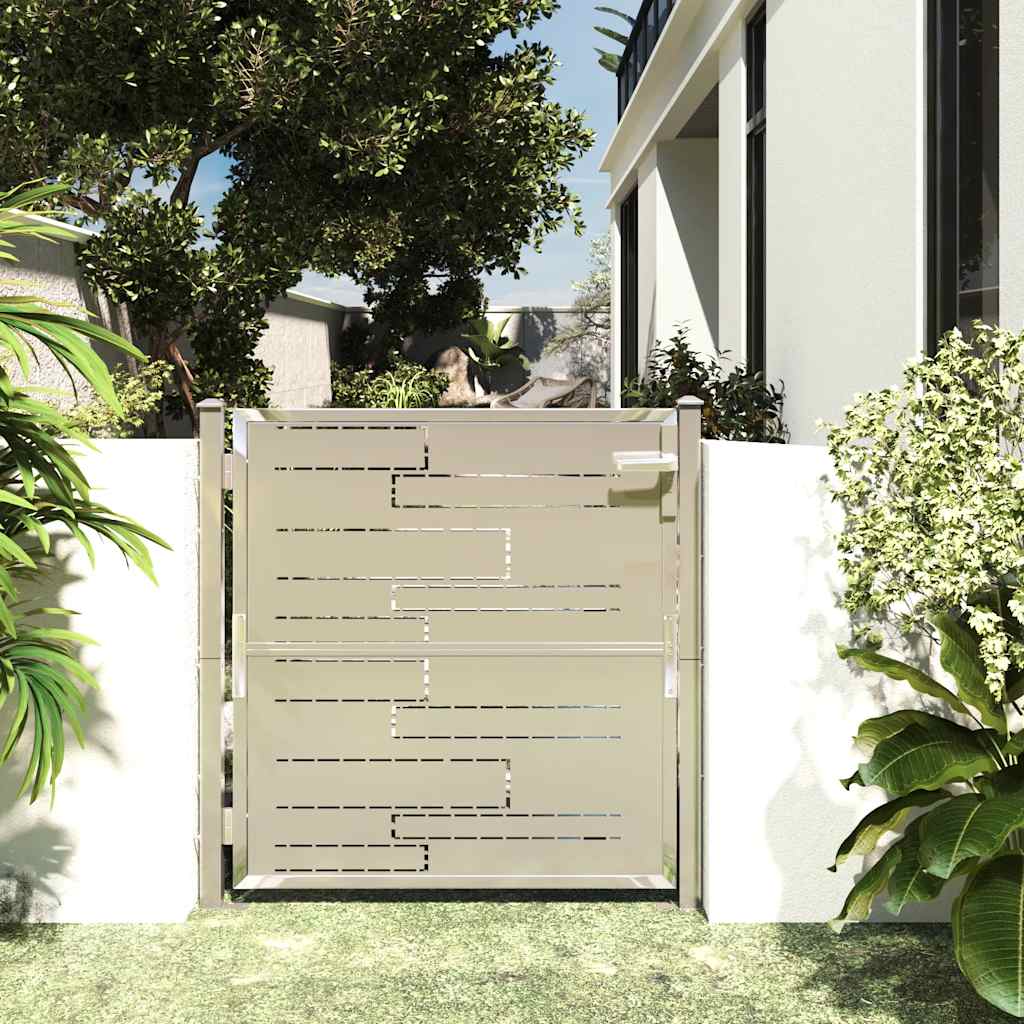 vidaXL Garden Gate 39.4x39.4 Stainless Steel