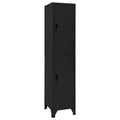 vidaXL Locker Cabinet Black 15x17.7x70.9 Steel