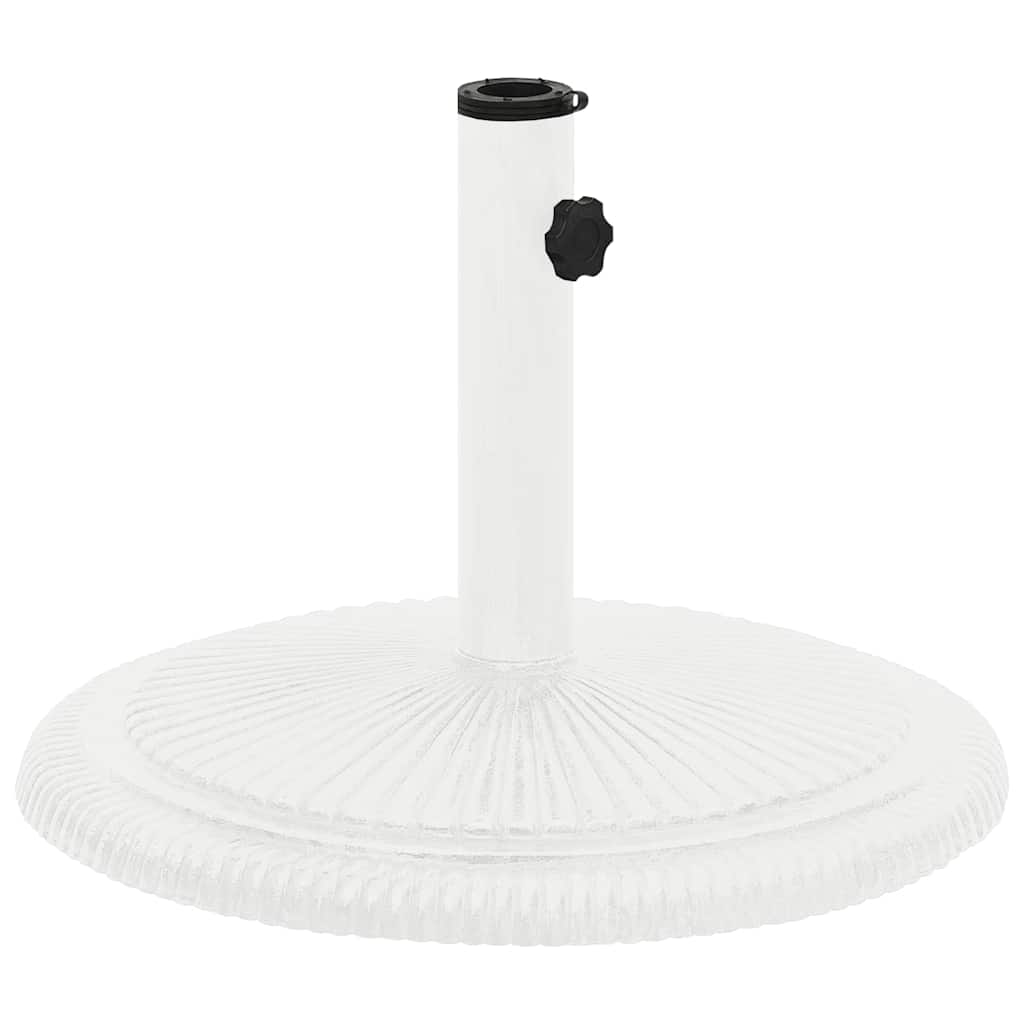 vidaXL Umbrella Base White 17.7x17.7x11.8 Cast Iron