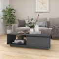 vidaXL Coffee Table Gray 43.3x19.7x13.2 Solid Pinewood