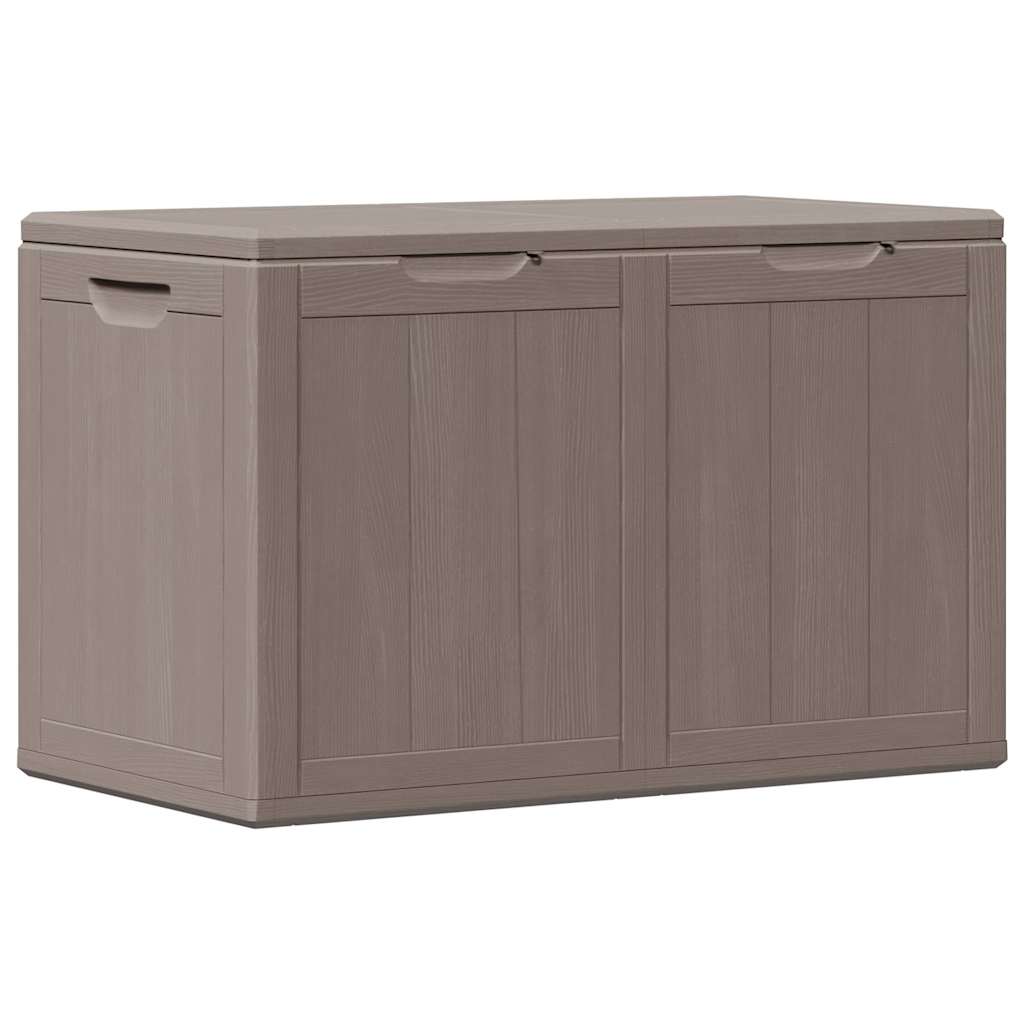 vidaXL Patio Storage Box 47.6 gal Brown PP Rattan