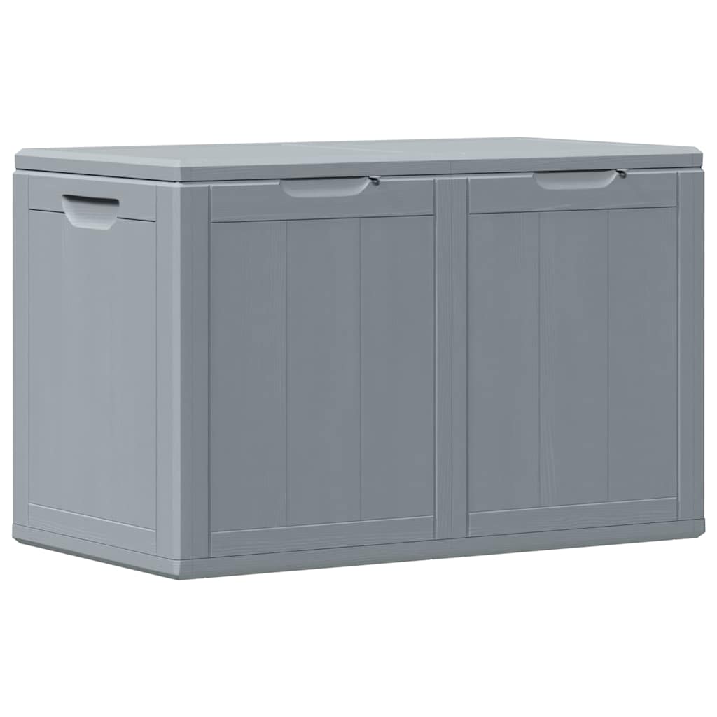 vidaXL Patio Storage Box 47.6 gal Gray PP Rattan