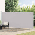 vidaXL Patio Retractable Side Awning 70.9x236.2 Gray