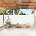 vidaXL Retractable Side Awning Cream 70.9x393.7