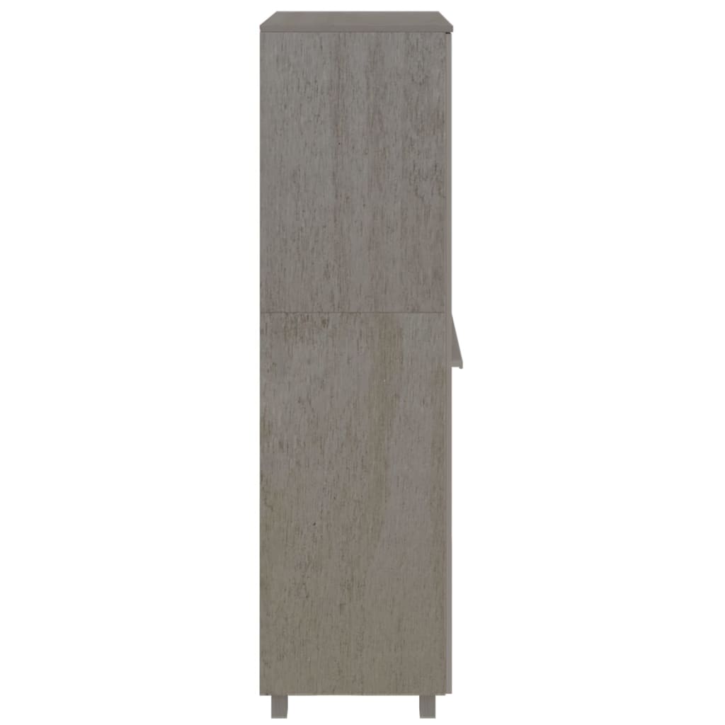 Vidaxl Wardrobe Light Gray 35&quot;X19.7&quot;X70.9&quot; Solid Wood Pine