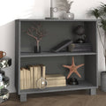 vidaXL Sideboard Dark Gray 33.5x13.8x31.5 Solid Wood Pine