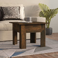 vidaXL Coffee Table Smoked Oak 21.7x21.7x16.5 Engineered Wood