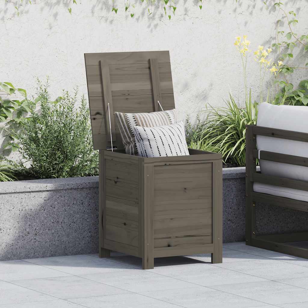 vidaXL Patio Cushion Box Anthracite 19.7x19.7x22 Solid Wood Fir