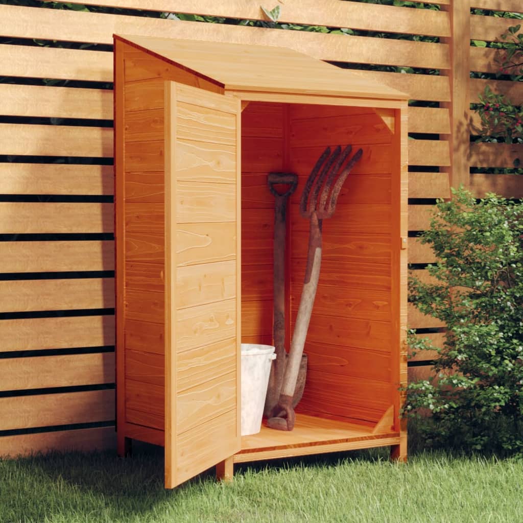 vidaXL Garden Shed Brown 21.7x20.5x44.1 Solid Wood Fir