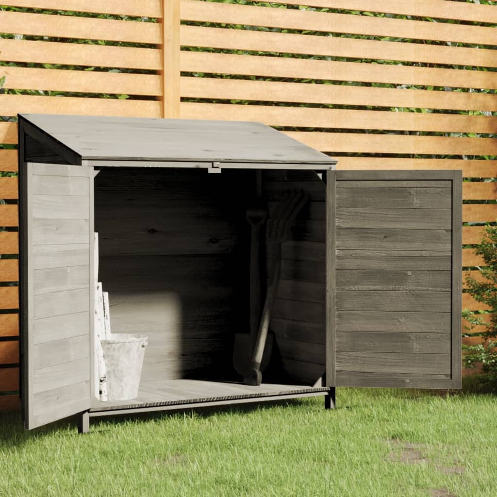 vidaXL Garden Shed Anthracite 40.2x20.5x44.1 Solid Wood Fir