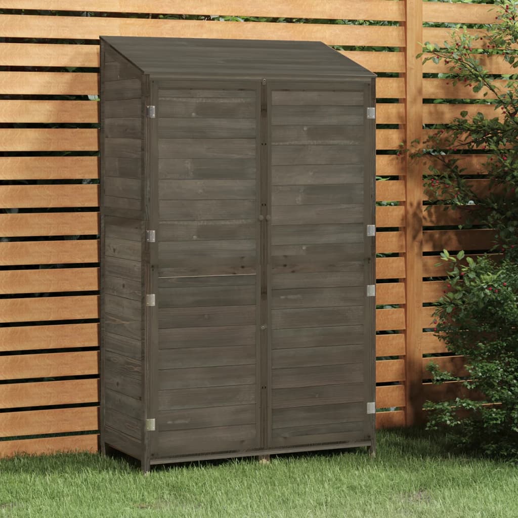 vidaXL Garden Shed Anthracite 40.2x20.5x68.7 Solid Wood Fir