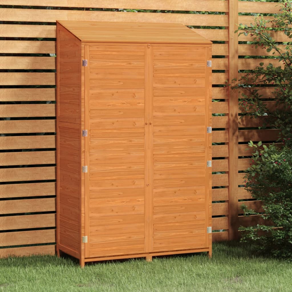 vidaXL Garden Shed Brown 40.2x20.5x68.7 Solid Wood Fir