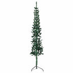 Vidaxl Slim Artificial Half Christmas Tree With Stand Green 47.2"
