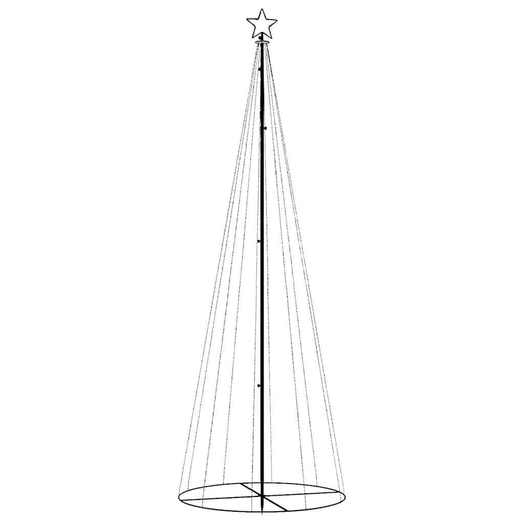 Vidaxl Christmas Cone Tree Blue 310 Leds 39.4&quot;X118.1&quot;