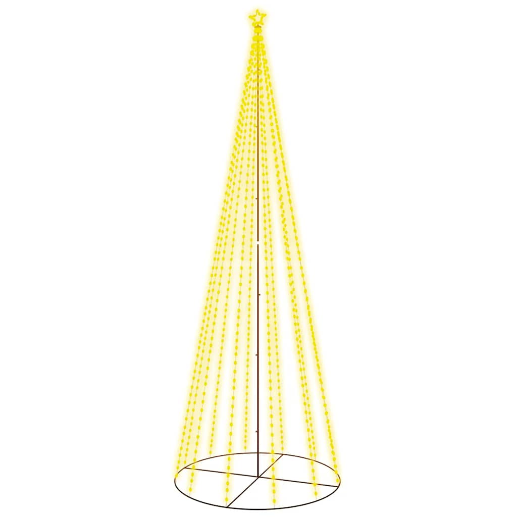 Vidaxl Christmas Cone Tree Warm White 732 Leds 63"X196.9"