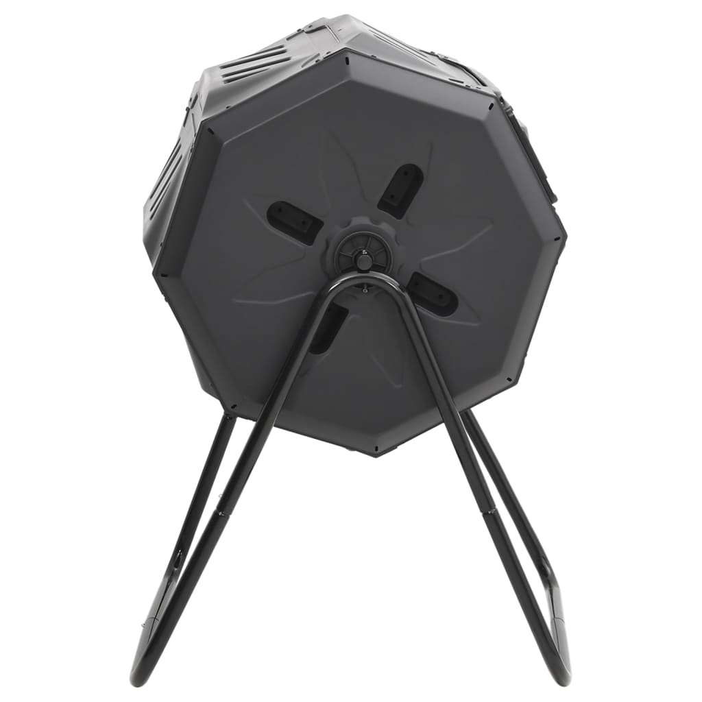 Garden Compost Bin Black 28.7"X25.2"X37.4" 42.3 Gal Vidaxl Vidaxl