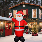 Vidaxl Christmas Inflatable Santa Claus With Leds 94.5"