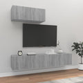 vidaXL 3 Piece TV Cabinet Set Gray Sonoma Engineered Wood