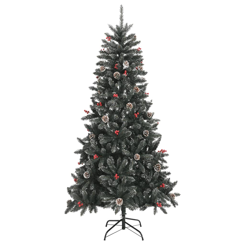 Vidaxl Artificial Christmas Tree With Stand Green 82.7&quot; Pvc