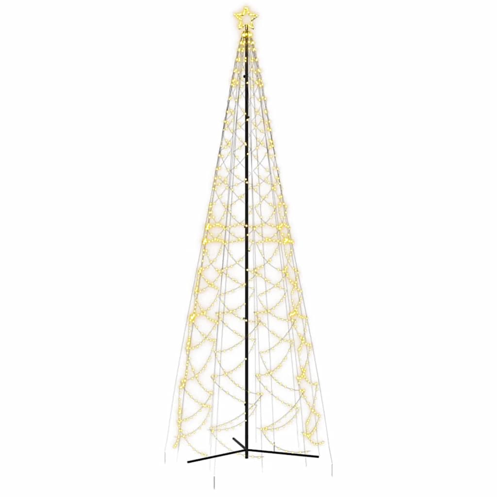 Vidaxl Christmas Cone Tree Warm White 1400 Leds 63&quot;X196.9&quot;