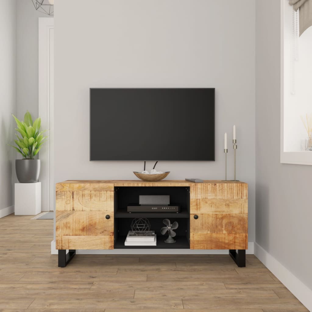 vidaXL TV Cabinet 41.3x13x18.1 Solid Wood Mango