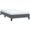 vidaXL Bed Frame Dark Gray 39.4x74.8 Twin Velvet