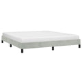 vidaXL Bed Frame Light Gray 72x83.9 California King Velvet