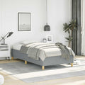 vidaXL Bed Frame Light Gray 39.4x79.9 Twin XL Fabric