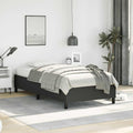 vidaXL Bed Frame Black 39.4x79.9 Twin XL Faux Leather