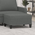 vidaXL Footstool Dark Gray 27.6x21.7x16.1 Fabric