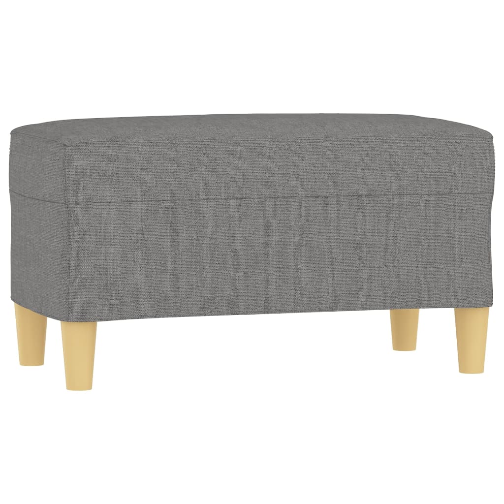 vidaXL Dark Gray Bench - Modern Compact Fabric Bench for Living Room, Lounge Area, or Bedroom - Comfortable Foam Seating.