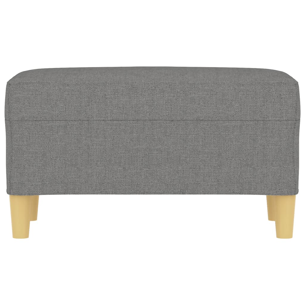 vidaXL Dark Gray Bench - Modern Compact Fabric Bench for Living Room, Lounge Area, or Bedroom - Comfortable Foam Seating.