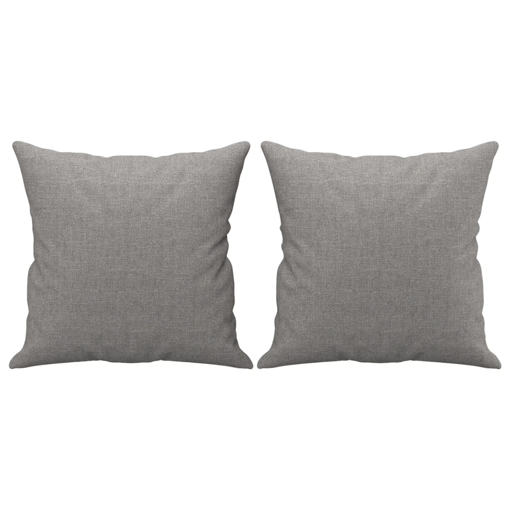 Throw Pillows 2 Pcs Light Gray 15.7&quot;X15.7&quot; Fabric