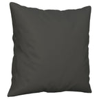 Vidaxl Dark Gray Square Throw Pillows - Set Of 2 With Pp Cotton Inserts, Microfiber, Ideal For Sofa/Bed/Armchair