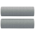Vidaxl Throw Pillows Set Of 2, Light Gray Fabric Bolster Pillows - Comfortable, Durable & Removable Cover, 5.9"X19.7" Size For Living Room, Bedroom, Lounge Area, Office
