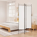 vidaXL 3-Panel Room Divider White 47.2x78.7 Fabric