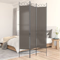vidaXL 3-Panel Room Divider Anthracite 47.2x86.6 Fabric