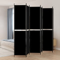 vidaXL 6-Panel Room Divider Black 118.1x86.6 Fabric