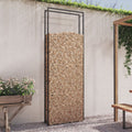 vidaXL Firewood Rack Matt Black 43.3x11x122.8 Steel