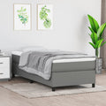 vidaXL Box Spring Bed Frame Dark Gray 39.4x79.9 Twin XL Fabric