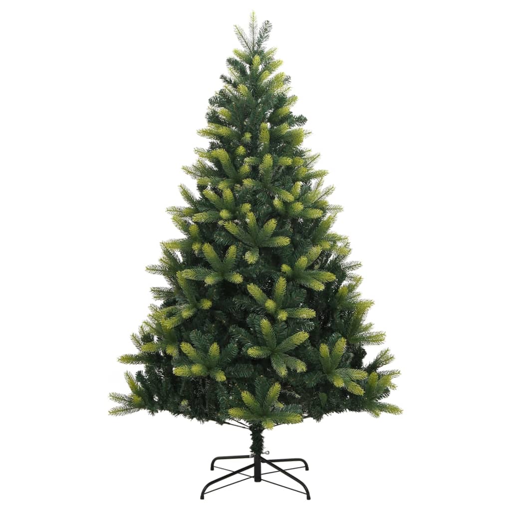 Vidaxl Artificial Hinged Christmas Tree With Stand - 59.1" - Lifelike Pe And Pvc Tips - Easy Assembly - Stable Metal Stand - Suitable For Indoor And Outdoor Use
