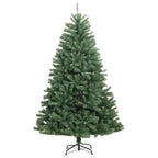 Vidaxl 82.7" Infinity Green Artificial Hinged Christmas Tree With Stand And 1813 Pvc Tips - Indoor And Outdoor - Cost-Effective Reusable Xmas Tree