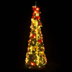 Christmas Tree Artificial Christmas Tree With Stand Pop-Up 200 Leds Green Vidaxl