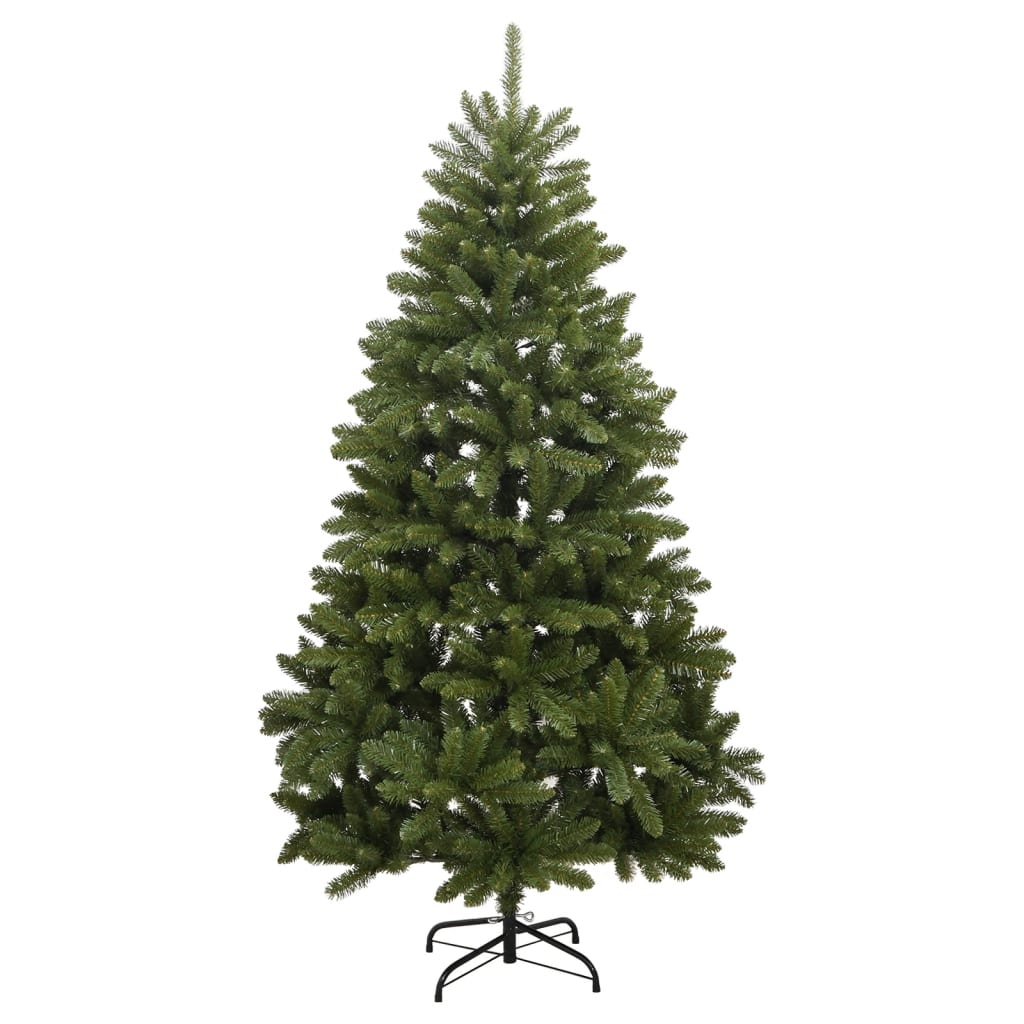 Vidaxl Artificial Christmas Tree With Stand - Hinged, Green, 70.9&quot; Tall - Lifelike Shape & Appearance - Durable Metal Stand Included - Eco-Friendly, Reusable - Indoor/Outdoor Use
