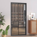 vidaXL Interior Door 40.4x79.3 Black ESG Glass and Aluminum