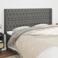 vidaXL Headboard with Ears Dark Gray 72x6.3x46.550.4 Fabric