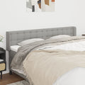 vidaXL Headboard with Ears Light Gray 64.2x6.3x30.734.6 Fabric
