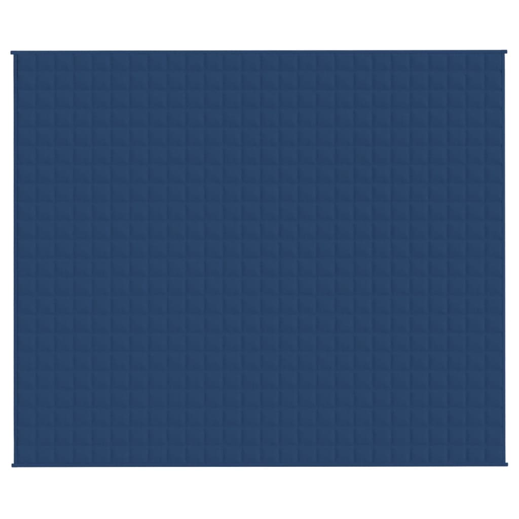 vidaXL Weighted Blanket Blue 86.6''x102.4'' 33.1 lb Fabric